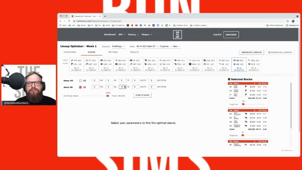 Lineup Optimizer - Week 1